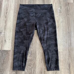 Lululemon Wunder Train High-Rise Crop Heritage 365 Camo - Plus Size: 16